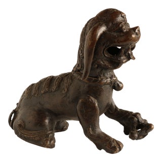 Antique Bronze Foo Dog For Sale