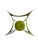 Metal Mid-Century Modern Hanova of Pasadena Green Enameled Abstract Metal Candle Holder For Sale - Image 7 of 10