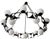 Metal Brutalist Style Chandelier, 1950s For Sale - Image 7 of 17