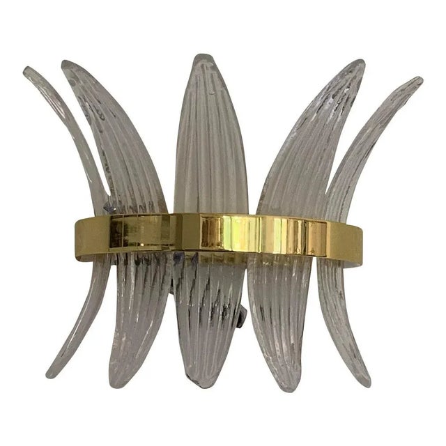 Italian Palmetta Wall Sconce in Murano Glass from Simoeng For Sale - Image 12 of 12