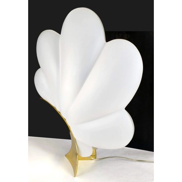 1970s Vintage Clam Shell Rougier Table Lamp For Sale - Image 5 of 12
