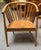 Contemporary Indonesia Import Solid Teak "Sunburst" Barrel Back Dining Chairs For Sale - Image 4 of 7