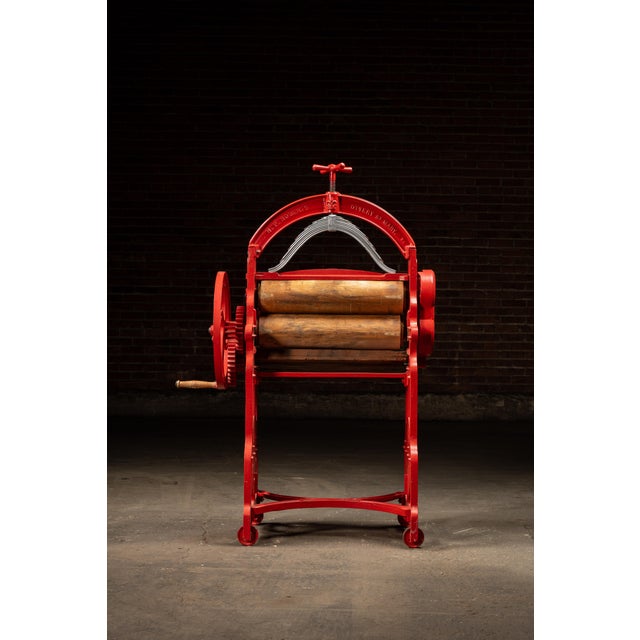 Industrial Vintage Industrial Cast Iron Laundry Wringer by H. P. Roberts For Sale - Image 3 of 10