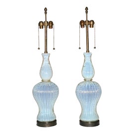 Example of Mid-Century Modern Murano Glass Lamps