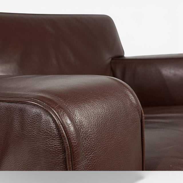 Postmodern Apta Imprimatur Lounge Chair in Leather by Antonio Citterio for B&B Italia, 1999 For Sale - Image 3 of 14