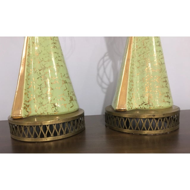 Mid 20th Century Mid 20th Century Atomic Style Table Lamps - a Pair For Sale - Image 5 of 9