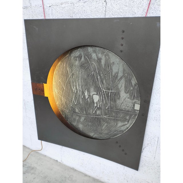 Mid-Century Modern Illuminated Wall Panel by Nerone and Patuzzi / Gruppo NP2, 1971 For Sale - Image 3 of 11