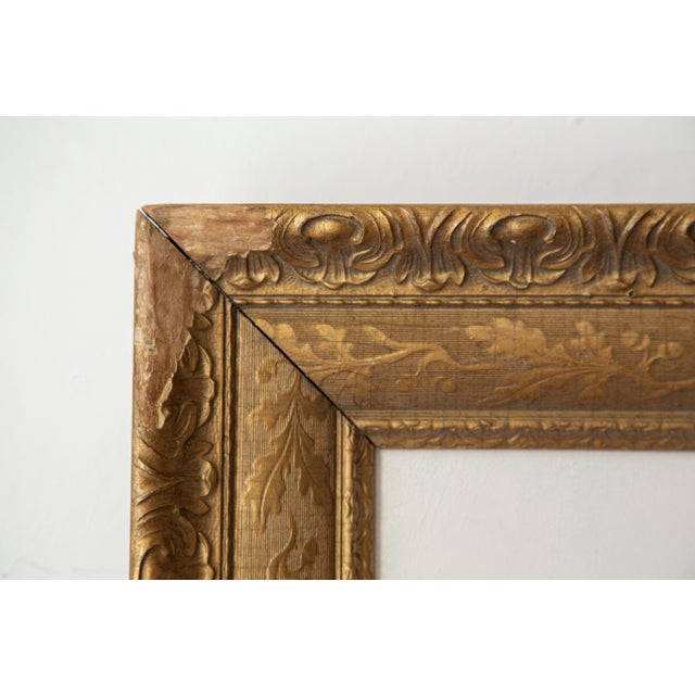 Wood Modern Still Life Painting on Canvas in Vintage Frame For Sale - Image 7 of 9