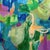 This oversized oil and mixed media painting on canvas by Susan Foley is named "Irish Charm," inspired by the Irish...