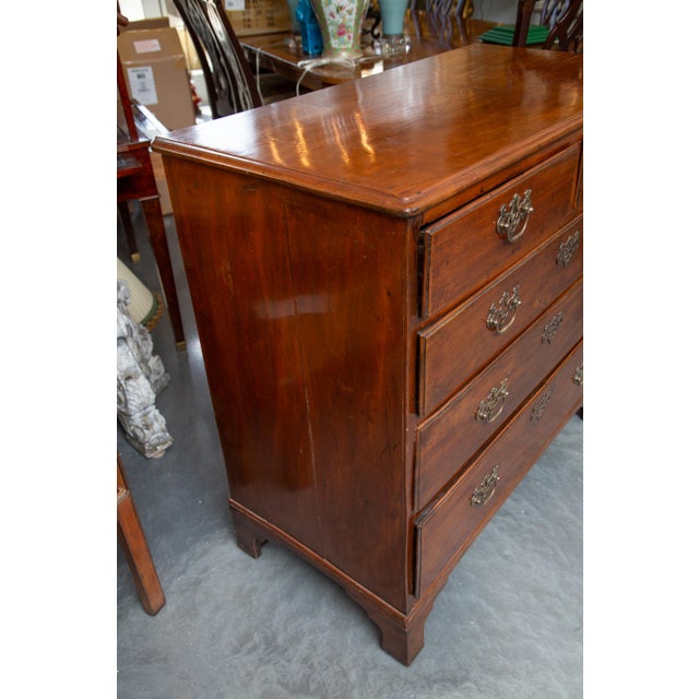 English 19th Century George III Mahogany Chest of Drawers For Sale - Image 3 of 10