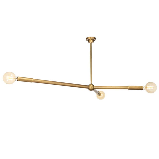 Regina Andrew Talon Steel Chandelier, Natural Brass For Sale In Detroit - Image 6 of 10