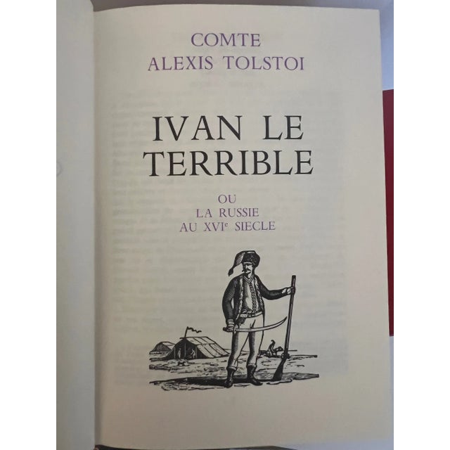 Brick Red Vintage French Book Set "Les Grands Romans Historiques", C. 1968-Set of 7 For Sale - Image 8 of 12