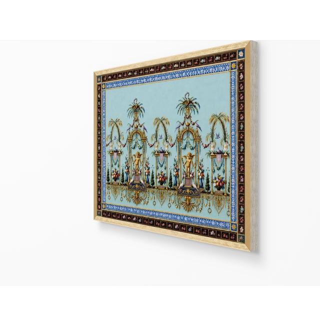 Atelier Aria Lumae Palais De Versailles Arabesque Neoclassical Overdoor Grand Architectural Board Print For Sale - Image 13 of 14