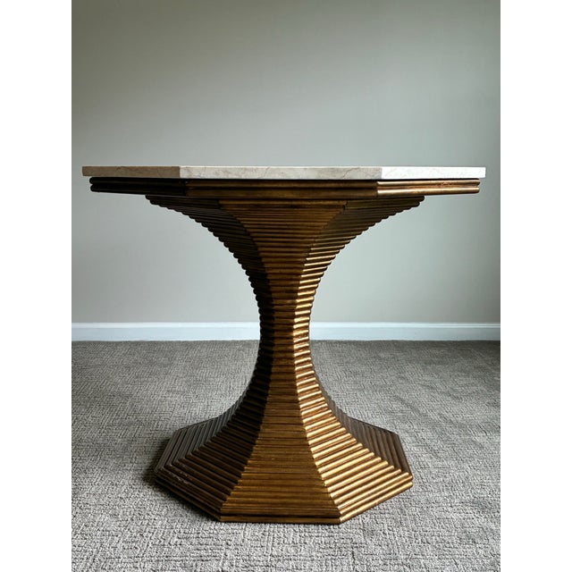 Late 20th Century Bunny Williams Home Hourglass Table (Gold) For Sale In Charlotte - Image 6 of 8