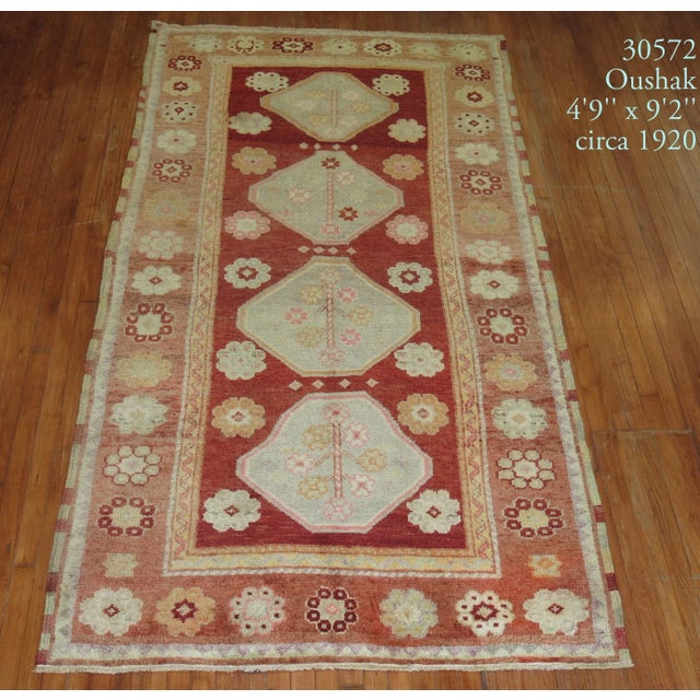 One of a kind, mid 20th-century Hand-knotted Turkish Anatolian Rug with saturated colors. Professionally Washed &...