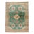 Galerie Shabab Collection Early 20th Century Green, Red, and Beige Distressed Rug For Sale