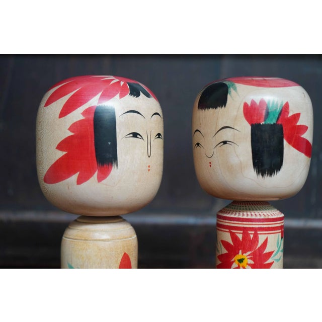 Vintage Traditional Kokeshi, Japan, 1960s, Set of 2 For Sale - Image 4 of 7