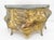 Wood Venetian Italian Bombe Style Painted Marble Top 3 Drawers Dresser For Sale - Image 7 of 12
