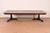 An exceptional Regency or Neoclassical style double pedestal extension dining table By Baker Furniture USA, Circa 1980s...