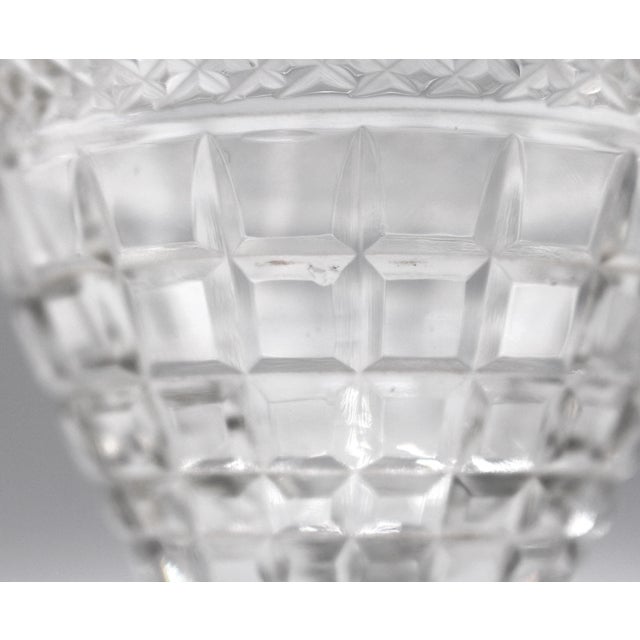 Circa 1930s Set of 10 Italian Blown Cut Glass White Wine Glasses For Sale - Image 4 of 4