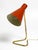 Large Mid-Century Modern Brass Table Lamp with Brick Red Shade, 1950s For Sale - Image 18 of 18