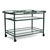 Brown Jordan Venetian Bar Cart in Forest Green For Sale