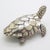 Vintage Italian Handmade Genuine Sterling Silver 925 Loggerhead Sea Turtle Figurine, 1980s For Sale - Image 3 of 13