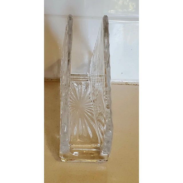 Early 20th Century Cut Crystal Napkin Holder Chairish