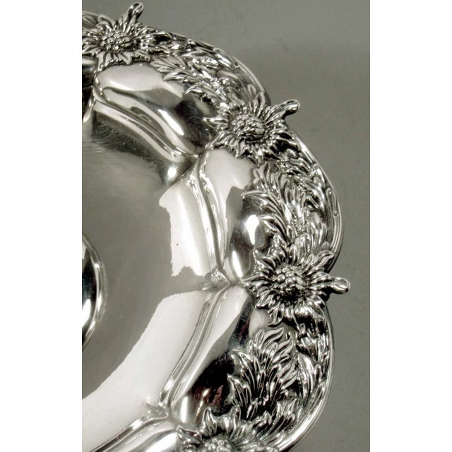Late 19th Century Late 19th Century Tiffany & Co. Sterling Silver Chrysanthemum Tazza, C. 1895 For Sale - Image 5 of 8