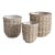 Arlette Rattan Basket Set - Set of 3 For Sale