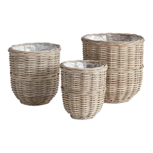 Arlette Rattan Basket Set - Set of 3
