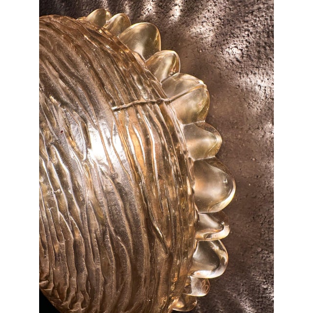 Vintage Amber Wall Lights, 1970s, Set of 2 For Sale - Image 4 of 10