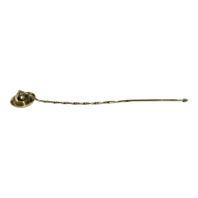 Vintage Brass Candle Snuffer For Sale