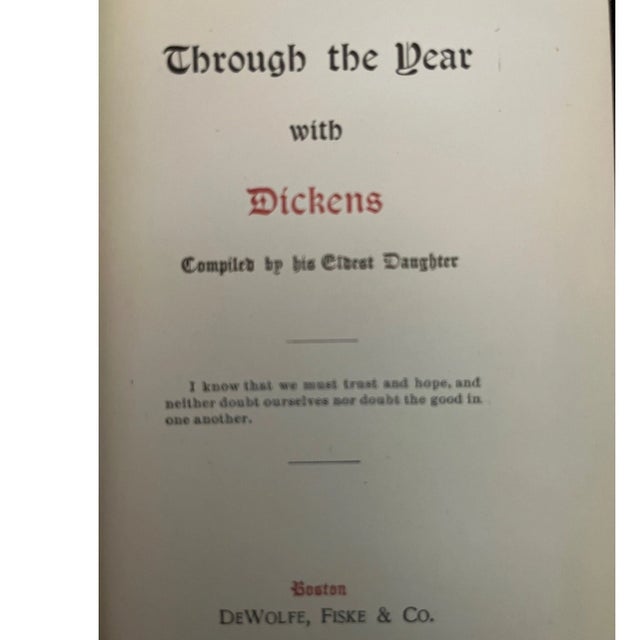 nhance your home library with this curated collection of five vintage volumes by Charles Dickens. This lot includes...