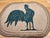 Beige Vintage American Hand Hooked Rug, Wool & Cotton, Standing Rooster Design, 2x3 For Sale - Image 8 of 14