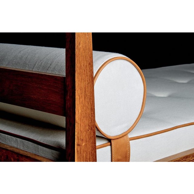 Gray French Daybed in the manner of René Gabriel, 1940s For Sale - Image 8 of 11