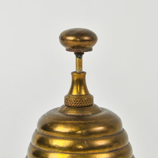 Beautiful collectible antique brass bell in beehive shape est. circa 1870-1890. Measures ~4.75" tall x 3.5" diameter. Will...
