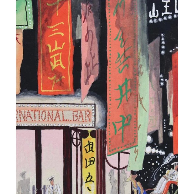 French School Artist, International Bar, 20th Century, Mixed Media For Sale - Image 7 of 13