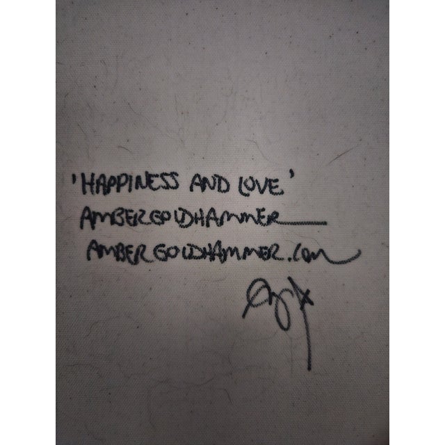 "Happiness and Love" Contemporary, Original Painting by Amber Goldhammer For Sale - Image 4 of 5