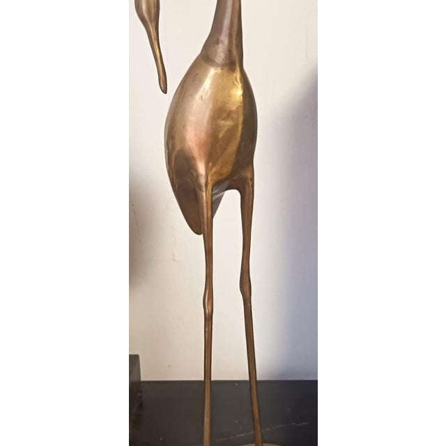 1950s Large Mid-Century Modern Brass Crane, 1950s For Sale - Image 5 of 7