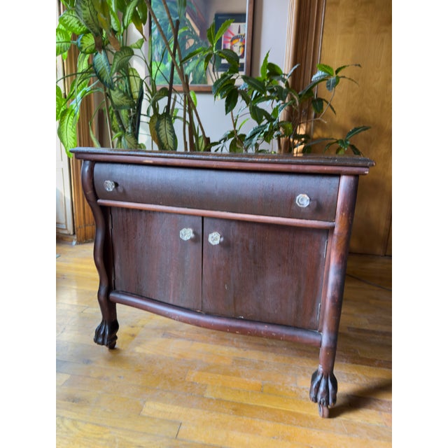 Late 19th Century Antique American Empire Style Washstand/Side Cabinet. For Sale In New York - Image 6 of 13