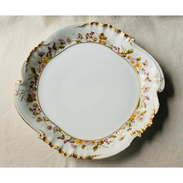 Haviland Limoges Hand-Painted Serving Tray, Baroque Asymmetrical Design, C. 1950 For Sale - Image 15 of 18