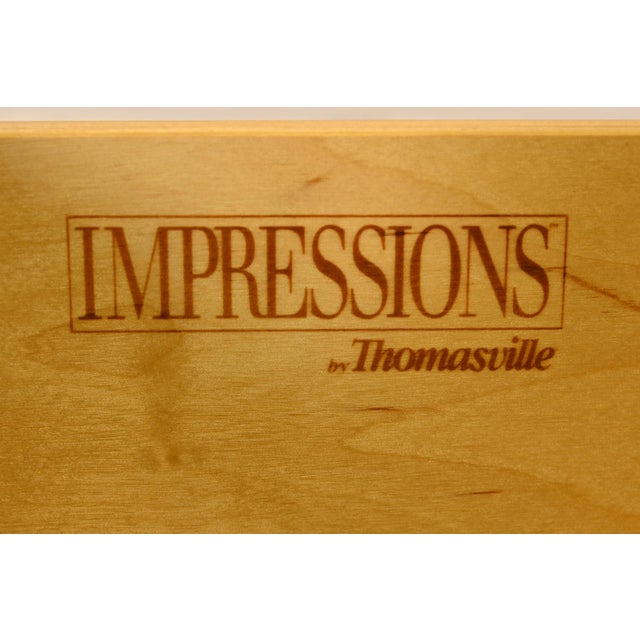 Thomasville Arts & Crafts Cherry Wood Armoire Dresser or Linen Press For Sale - Image 11 of 15