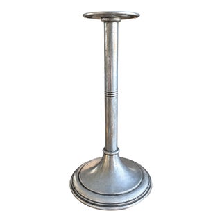 Arte Italica Italian Pewter Candlestick – 11 Inches Tall For Sale