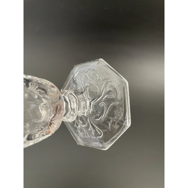 McKee Depression Glass Rock Crystal Clear 7.5 Oz Low Water Goblets - Set of 8 For Sale In Las Vegas - Image 6 of 10