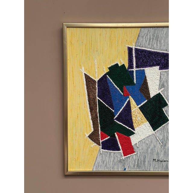 M. Hulander, Abstract Composition III, 1960s, Oil on Canvas, Framed For Sale - Image 5 of 18