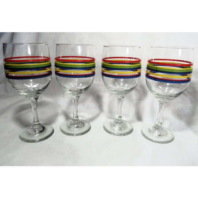 Mid 20th Century Mid 20th Century Libbey Mambo Fiesta Glasses Set of 6 For Sale - Image 5 of 10