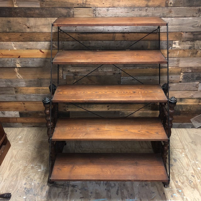 Antique Convertible Bakers Rack Chairish