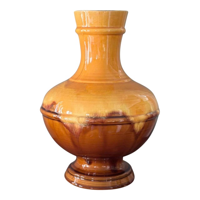 1950s Haeger Drip Glaze Vase For Sale