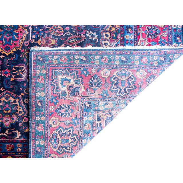 Early 20th Century Early 20th Century Persian Kirman Rug For Sale - Image 5 of 16